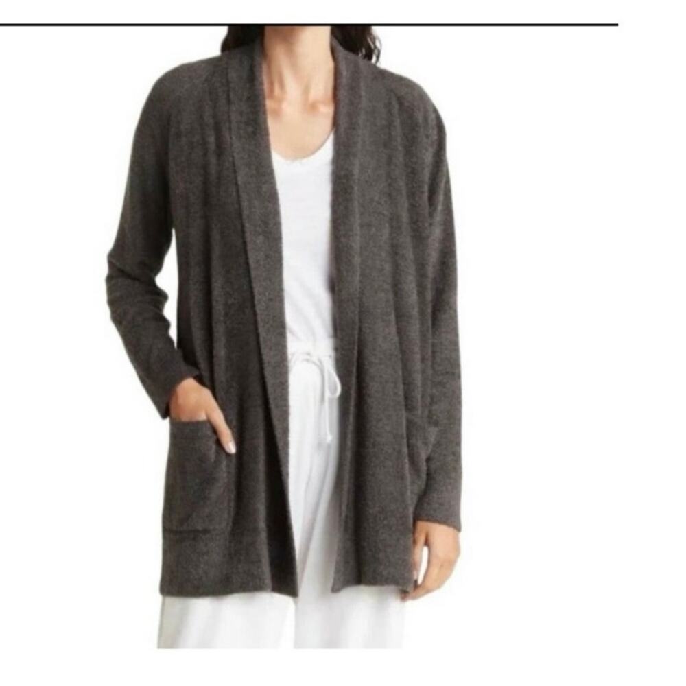 Barefoot Dreams Gray and Black Cardigan size XS